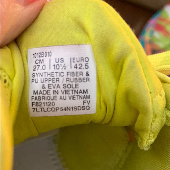 Asics Noosa Tri 13 Neon Yellow and Pink Sneakers with Vibrant Colors and Design - Picture 7 of 14